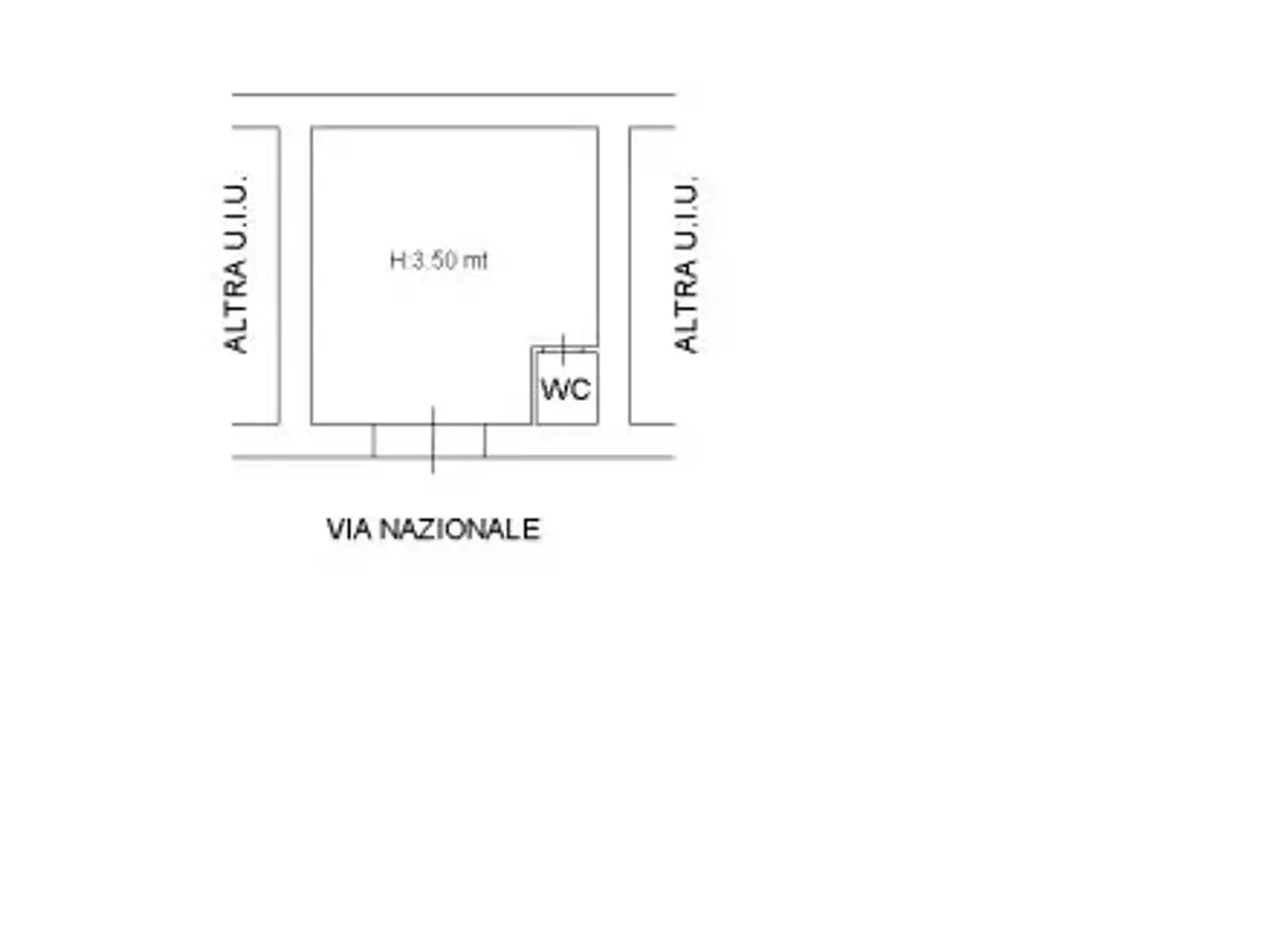 Pasticceria in Via Nazionale, Napoli, {3} - Planimetria 1