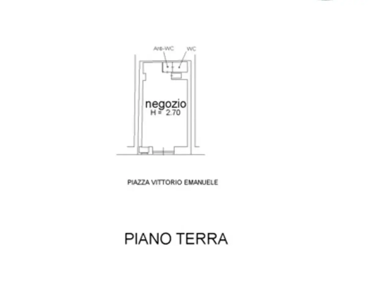 Negozio in Piazza Vittorio Emanuele 6, Marciana Marina, {3} - Planimetria 1