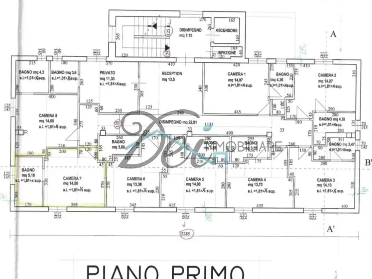 Albergo in Via Poggio Baldino, Altopascio, {3} - Planimetria 1