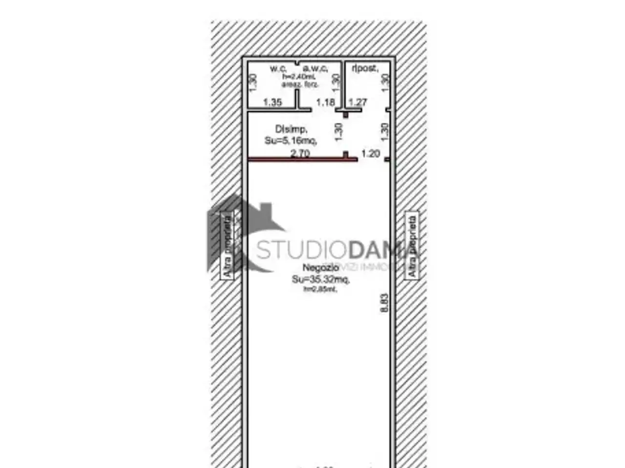 Negozio in Piazza Matteotti 21, Desenzano Del Garda, {3} - Planimetria 1