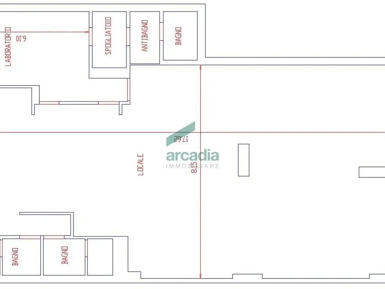 Palazzina commerciale in Via Salvatore Matarrese, Bari, {3} - Planimetria 1