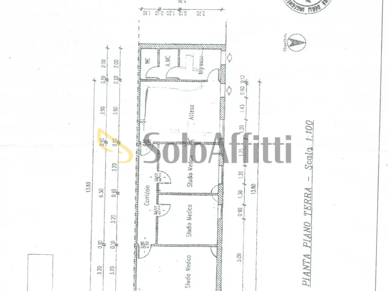 Ufficio in Via Milazzo, Padova, {3} - Planimetria 1