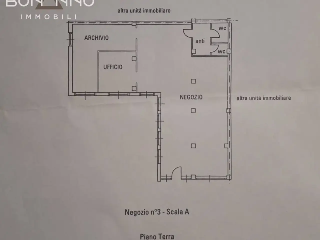 Negozio in Piazza Europa Unita, Castelfranco Veneto, {3} - Planimetria 1
