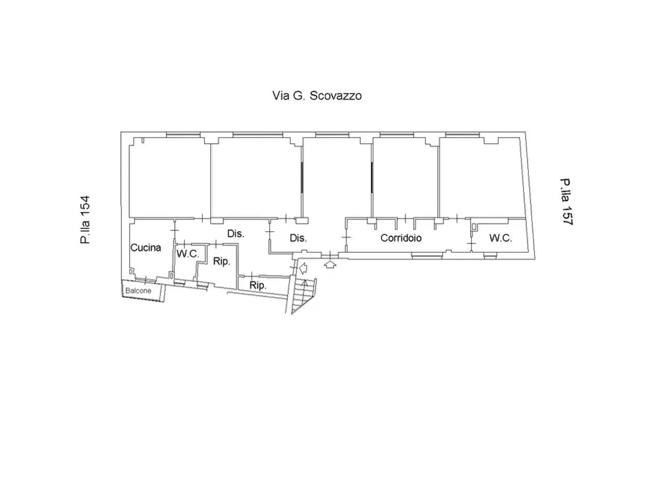 Ufficio in Corso Vittorio Emanuele II 109, Caltanissetta, {3} - Planimetria 1