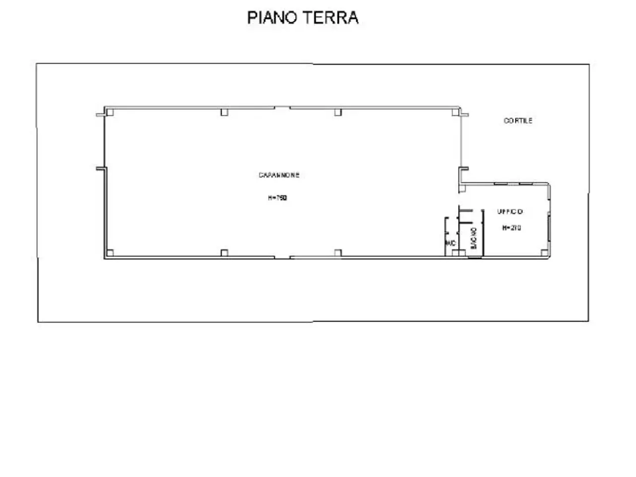 Capannone in Strada Cardana 9, Romentino, {3} - Planimetria 1
