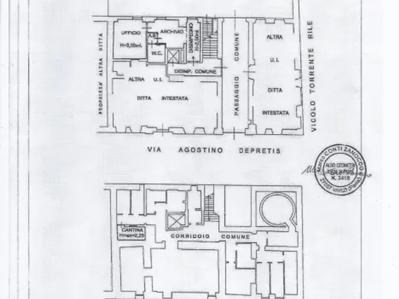 Ufficio in Via Agostino Depretis 15, Voghera, {3} - Planimetria 1