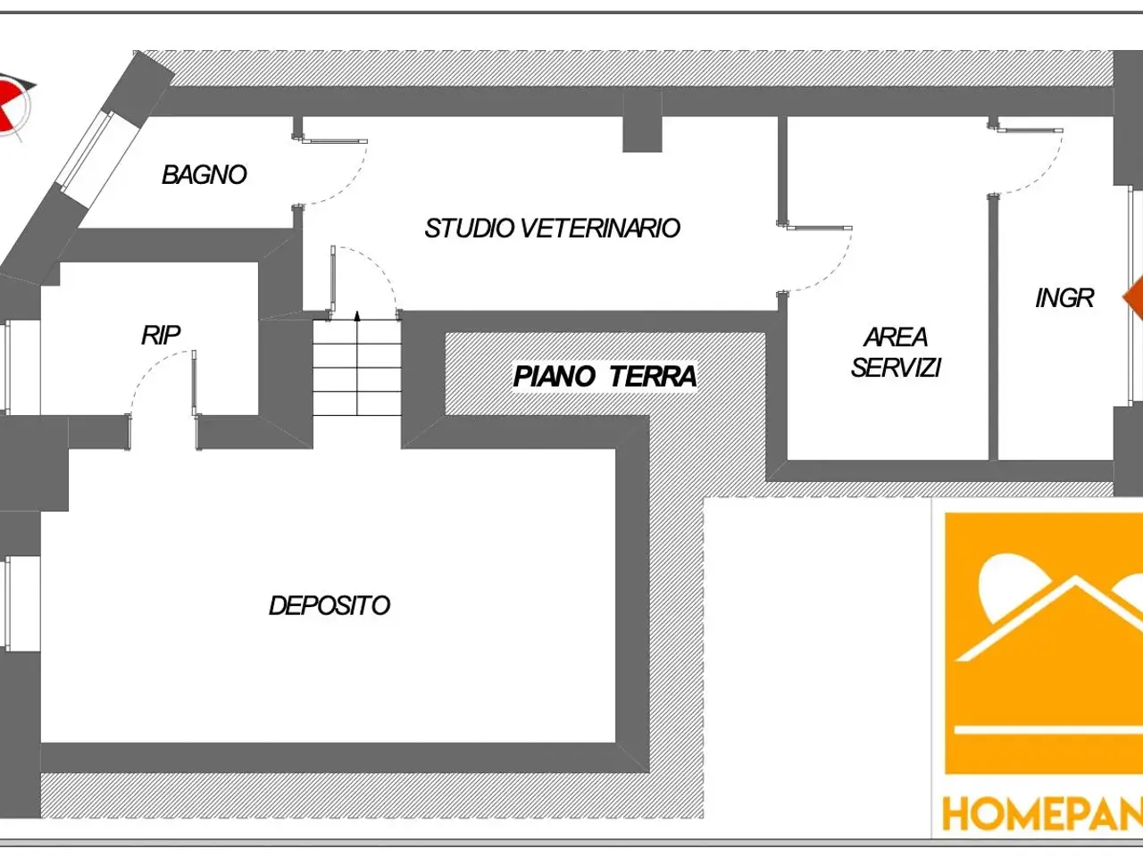 Ufficio in Via Settimio Mobilio, Salerno, {3} - Planimetria 1