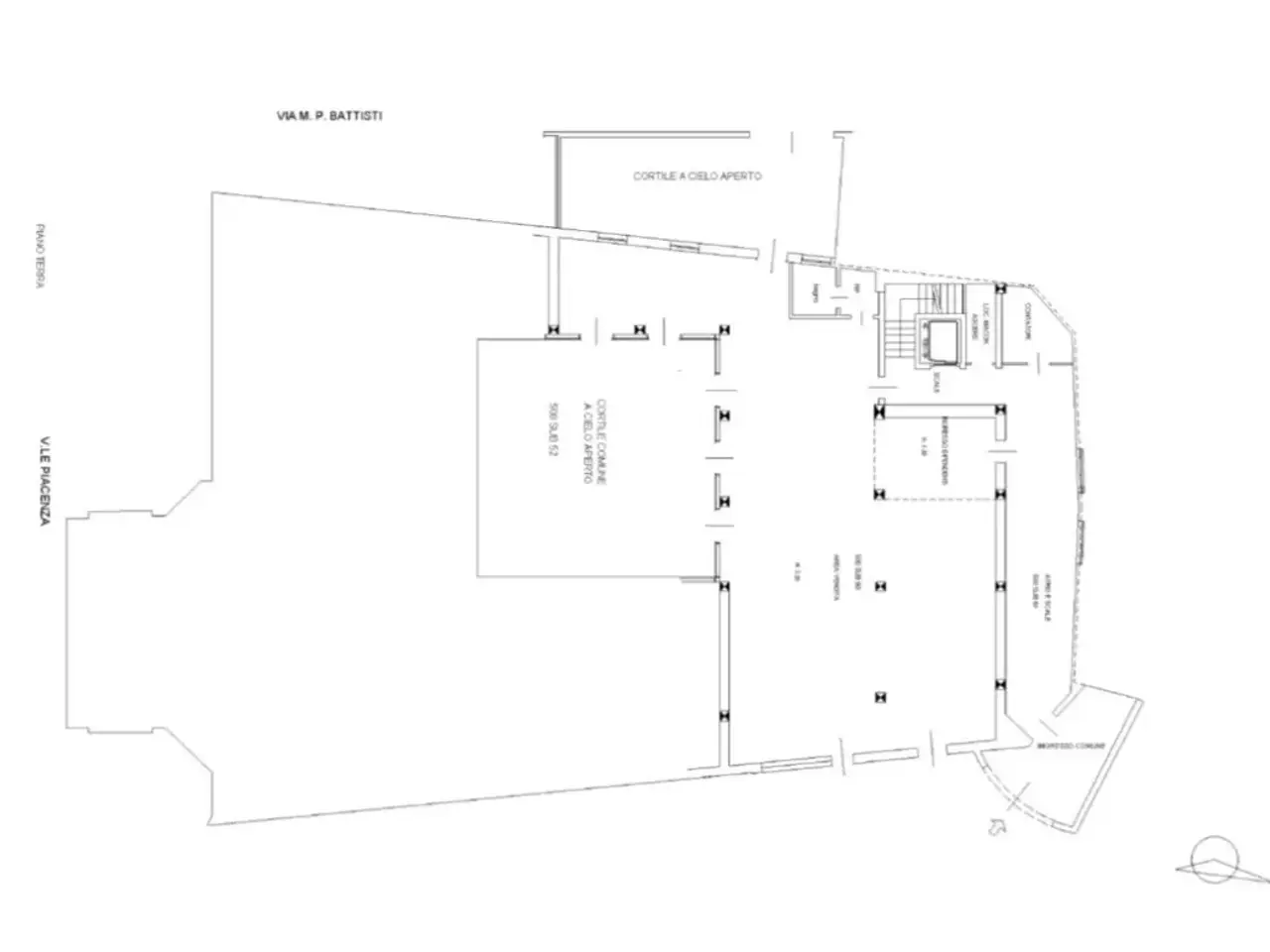 Palazzina commerciale in Via Marchesi Luigi E Salvatore, Parma, {3} - Planimetria 1