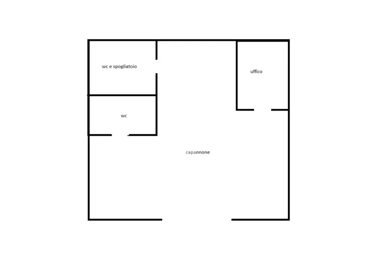 Capannone in Via Ninola 1, Calcinate, {3} - Planimetria 1