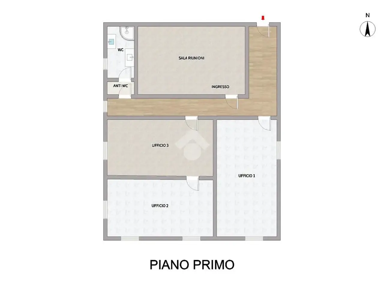 Ufficio in Piazzetta Rinascimento 4, San Gervasio Bresciano, {3} - Planimetria 1
