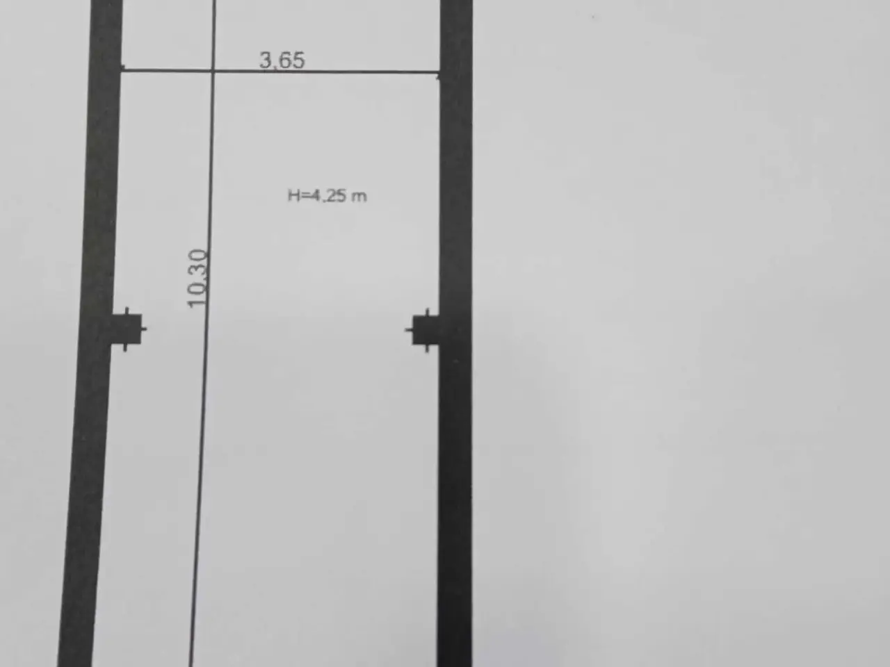 Negozio in Via Pasquale Rossi Snc, Cosenza, {3} - Planimetria 1