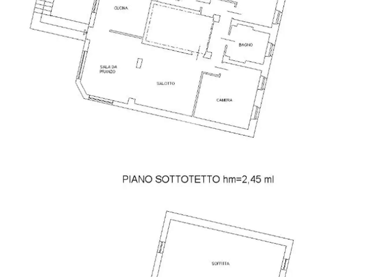 Albergo in Via Culturis 3, Chiusaforte, {3} - Planimetria 1