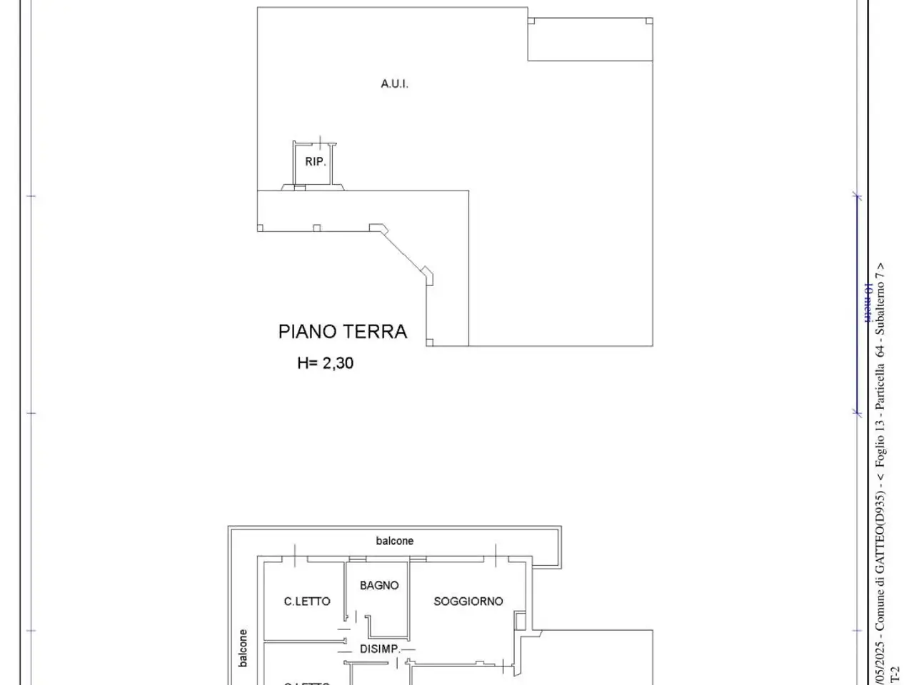 Trilocale in vendita, Via Ludovico Ariosto 1, Gatteo - Planimetria 1