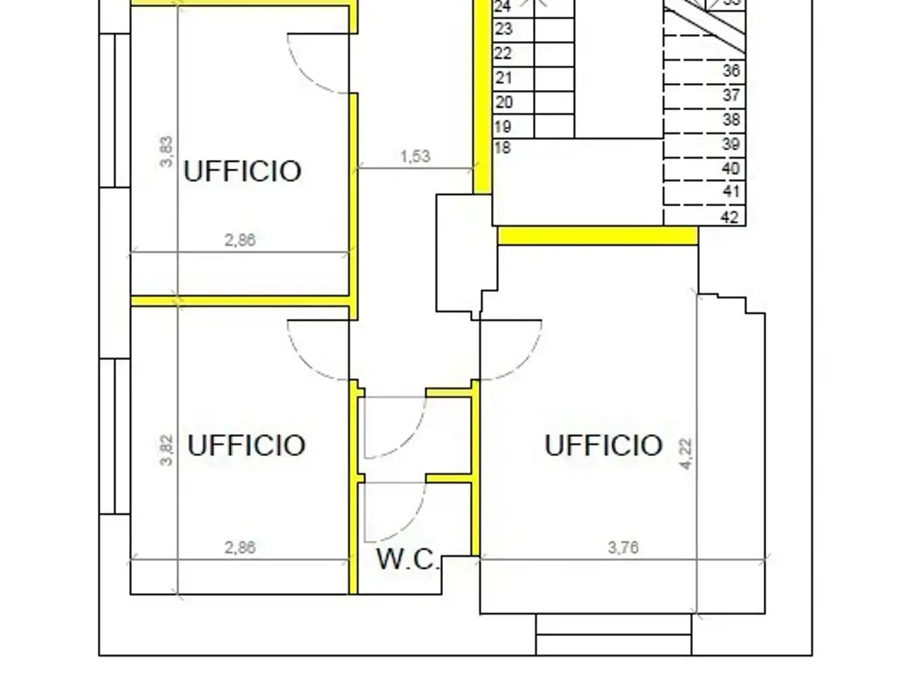 Ufficio in Viale Alessio Nazari 6, Fiuggi, {3} - Planimetria 1