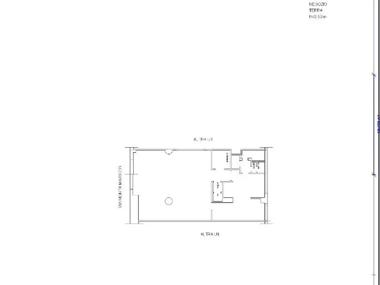 Negozio in Via Monte Massico 108, Roma, {3} - Planimetria 1