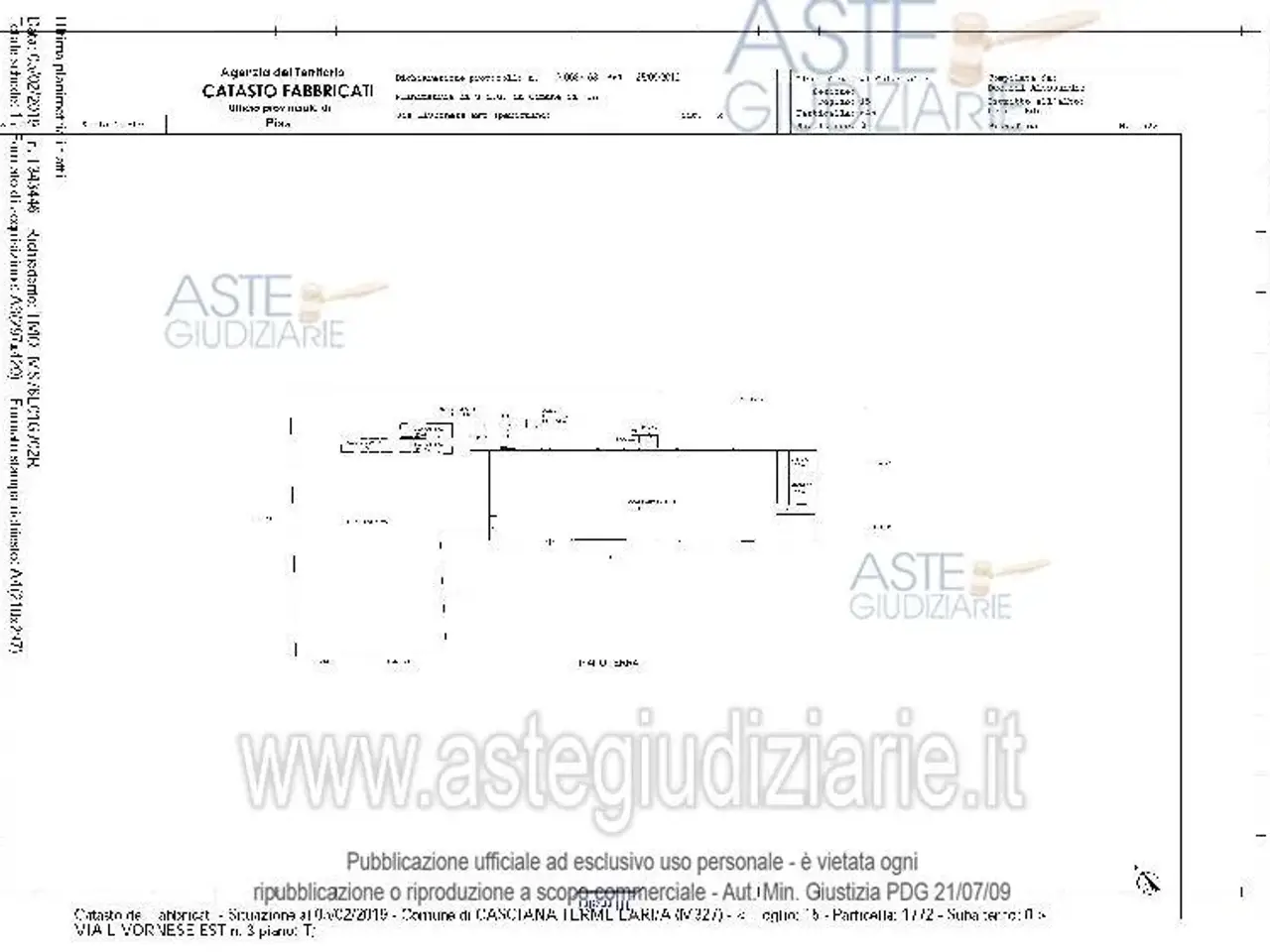Fabbricato misto in Via Livornese Est 3 3, Casciana Terme Lari, {3} - Planimetria 1