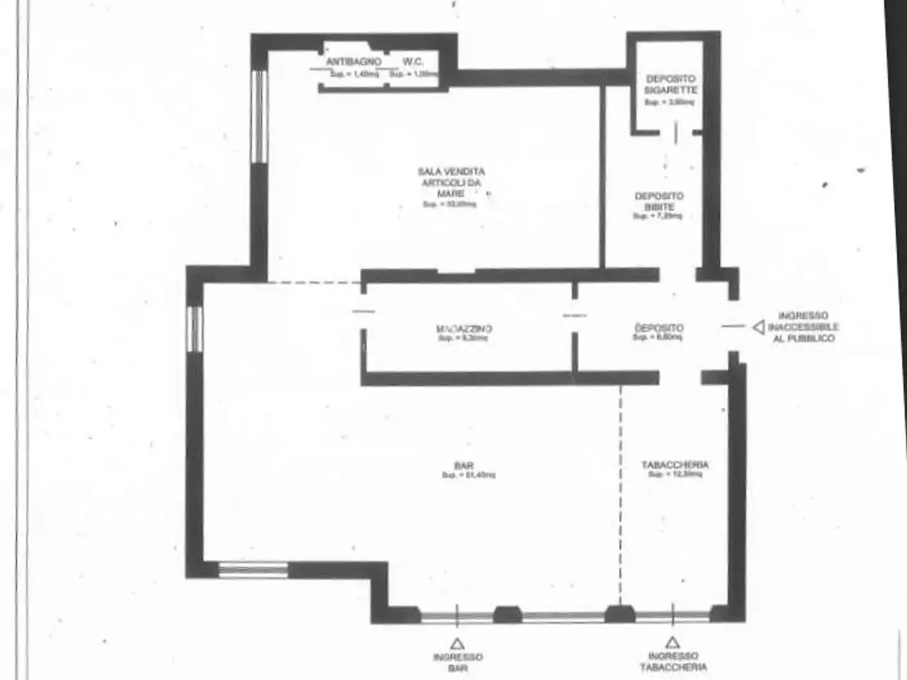 Negozio in Via Alessandro Volta 82, San Benedetto Del Tronto, {3} - Planimetria 1