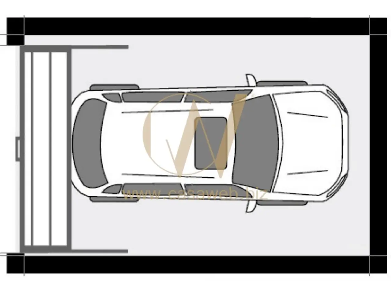 Garage in Viale Trieste, Casagiove, {3} - Planimetria 1
