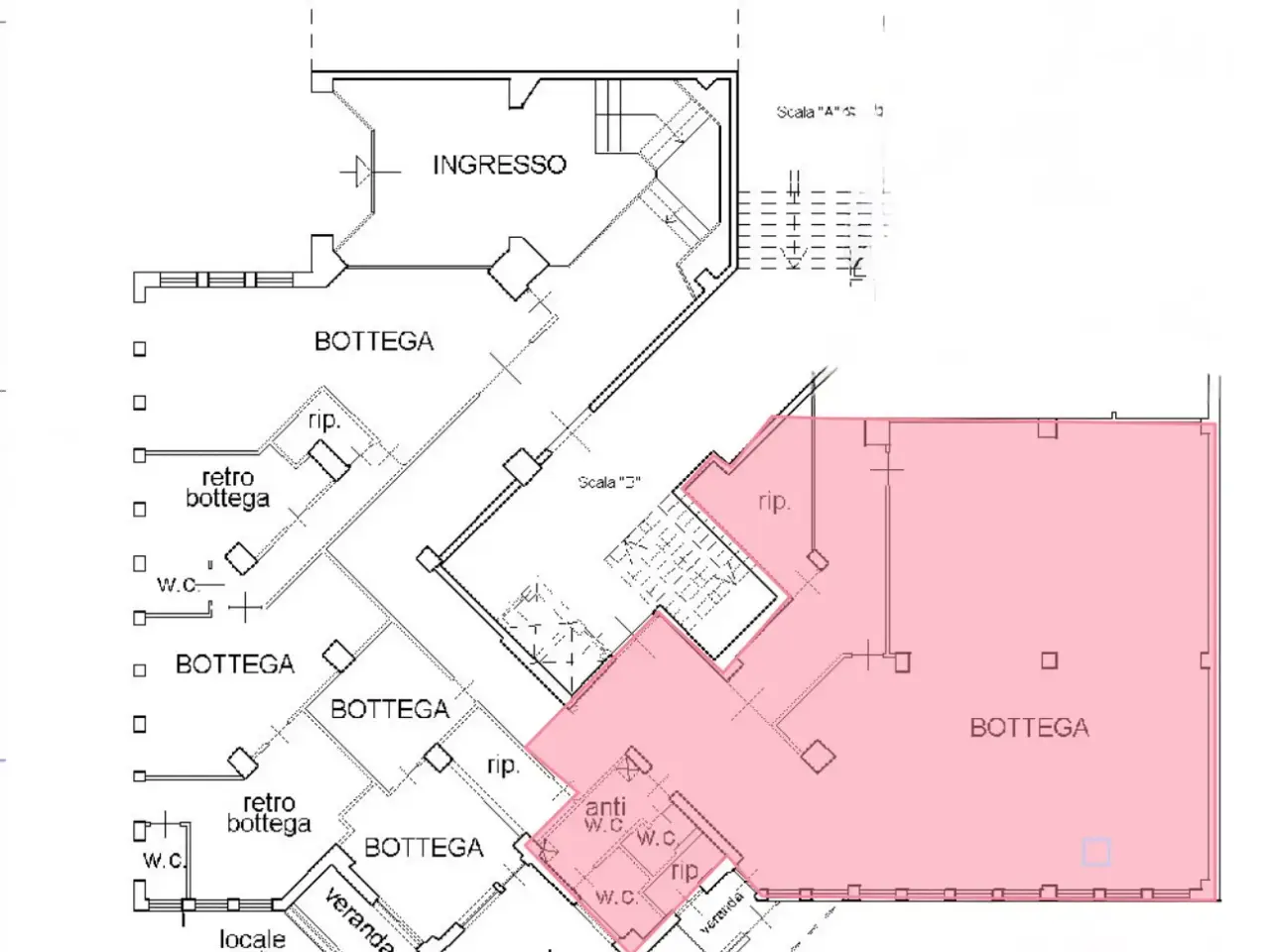 Negozio in Vle Artale Alagona 75, Catania, {3} - Planimetria 1