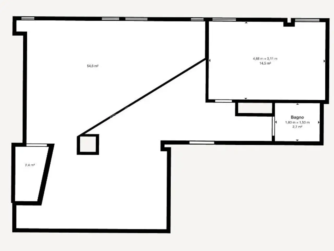 Ufficio in Via Nicola d'Apulia 9, Milano, {3} - Planimetria 1
