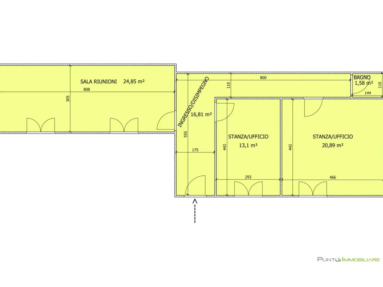 Ufficio in Corso Umberto I 85, Brindisi, {3} - Planimetria 1