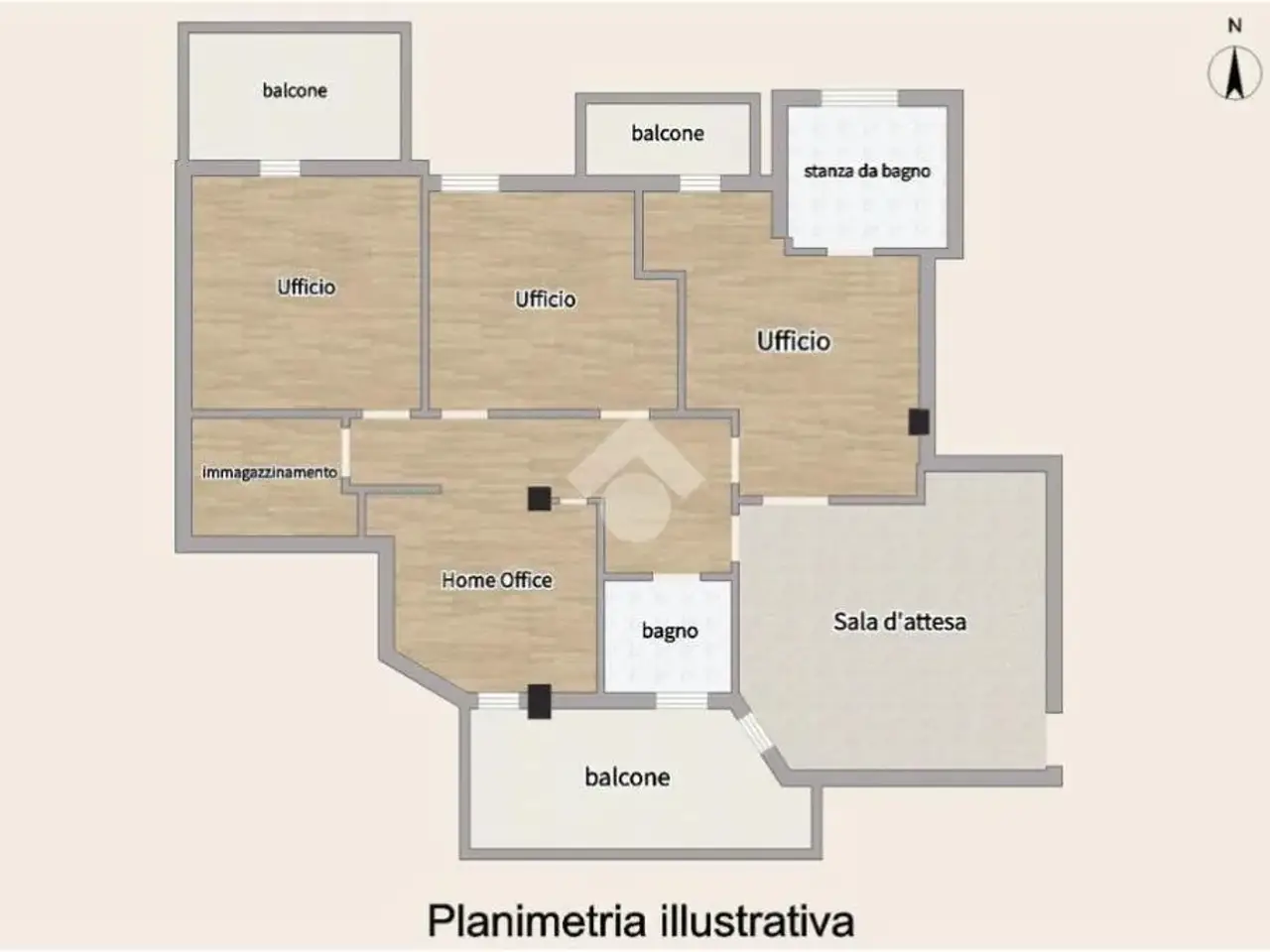 Ufficio in Piazza IV Novembre 6, San Severo, {3} - Planimetria 1
