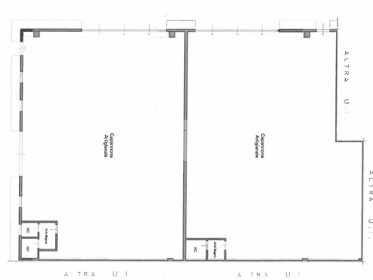 Capannone in Via Don Vittorio Bergomi 64, Castel Mella, {3} - Planimetria 1