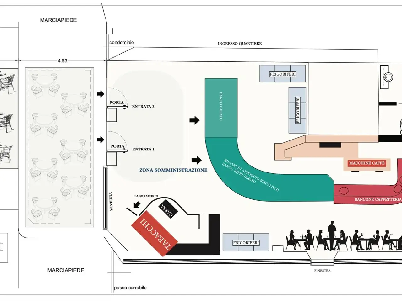 Negozio in , Firenze, {3} - Planimetria 1