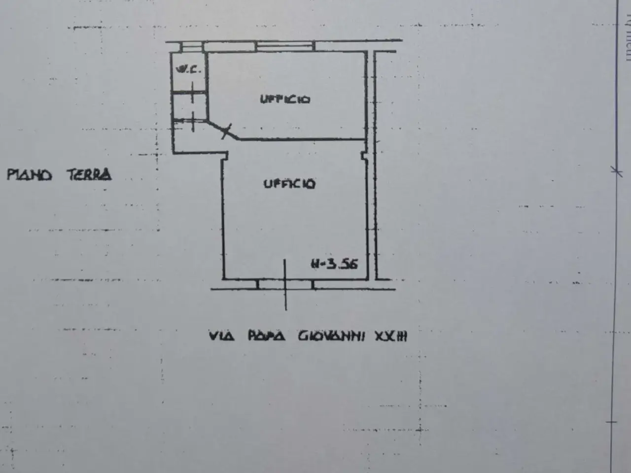 Ufficio in Via Papa Giovanni XXIII 4b, Jesi, {3} - Planimetria 1