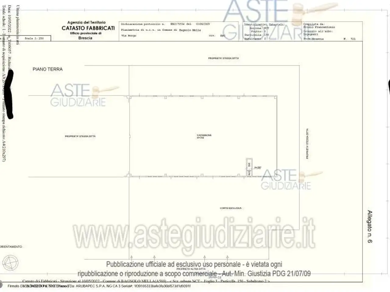 Fabbricato misto in Via Poncarale, 2, 25021 Bagnolo Mella Bs, Italia 2, Bagnolo Mella, {3} - Planimetria 1