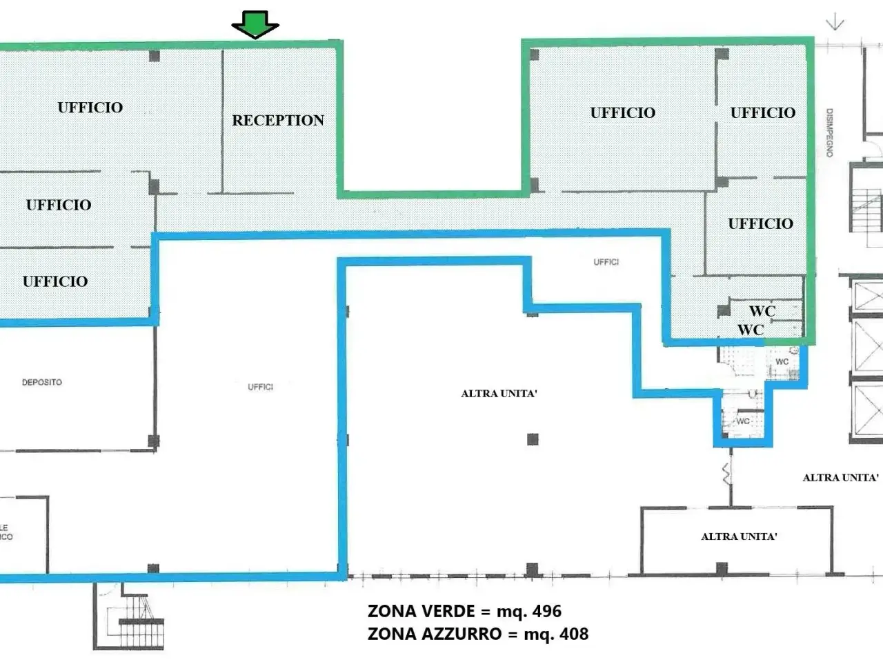 Ufficio in Corso Cuneo 15, Venaria Reale, {3} - Planimetria 1