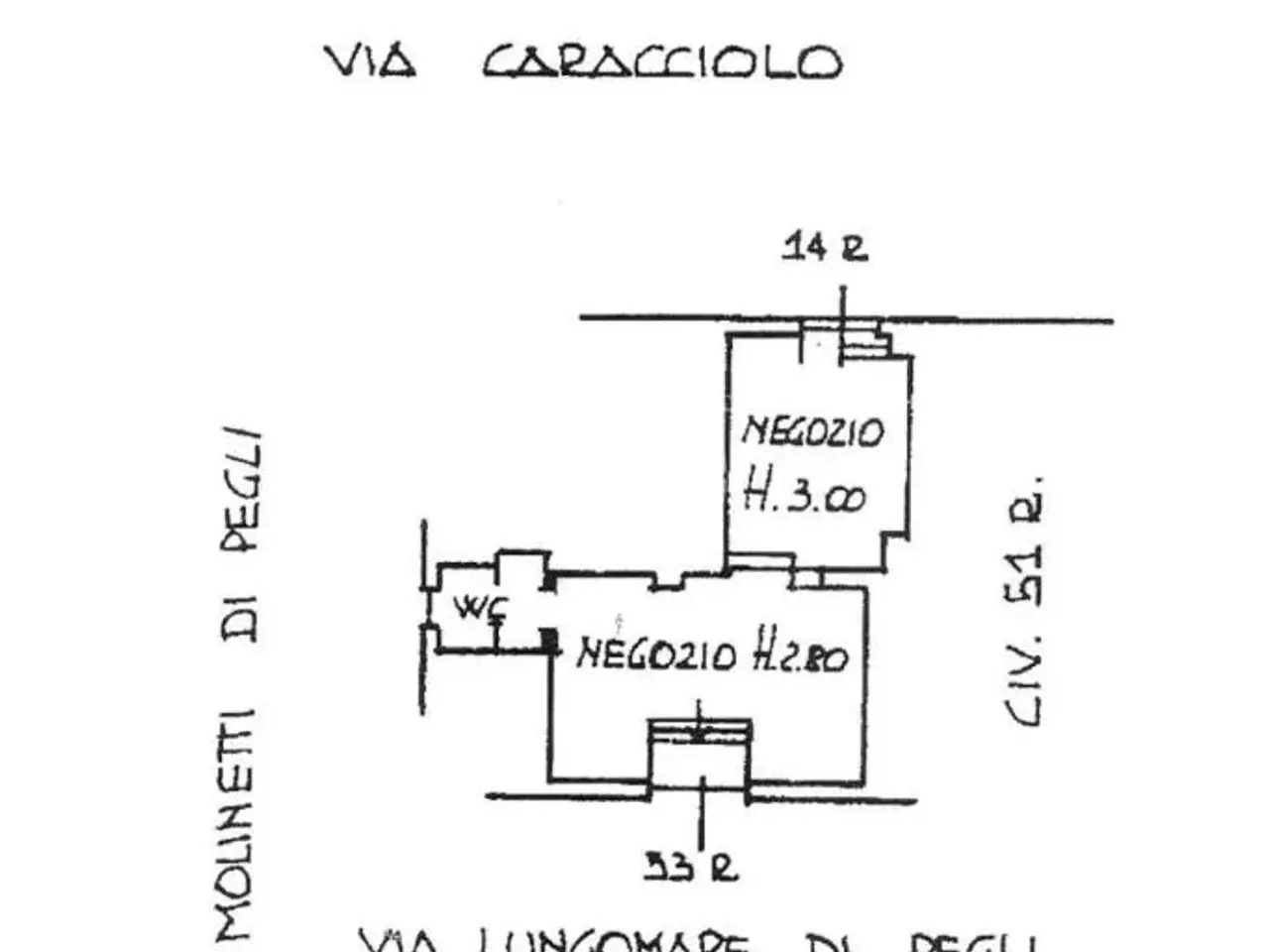 Negozio in Lungomare di Pegli, Genova, {3} - Planimetria 1