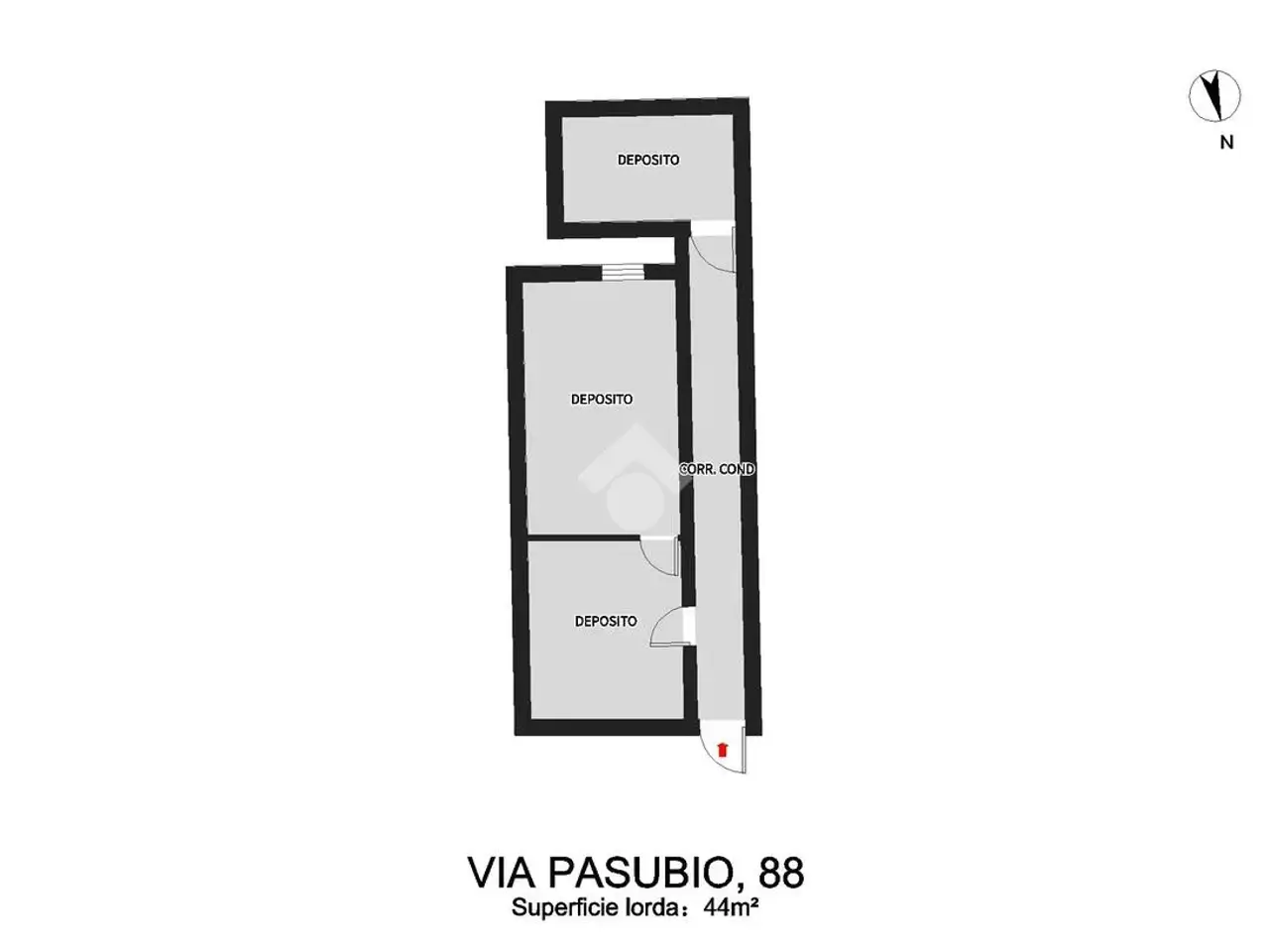 Magazzino in Via Pasubio 88, Bari, {3} - Planimetria 1