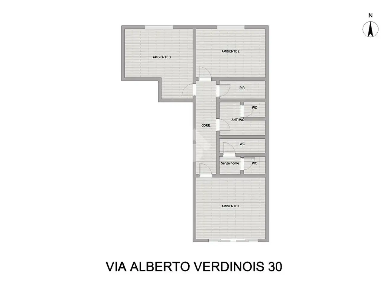 Negozio in Via Alberto Verdinois 30, Palermo, {3} - Planimetria 1