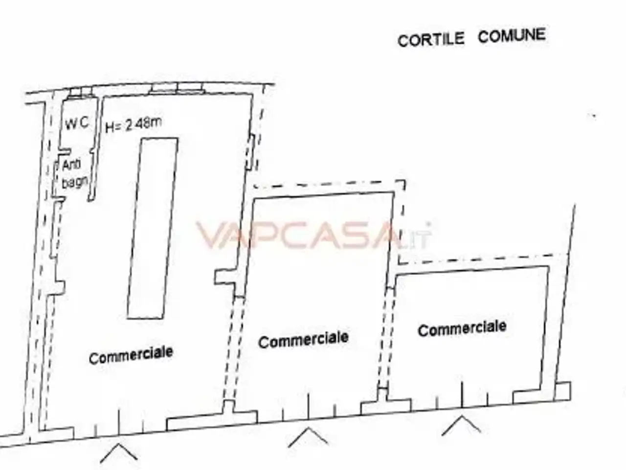 Locale commerciale in Via Calcinate, Ghisalba, {3} - Planimetria 1