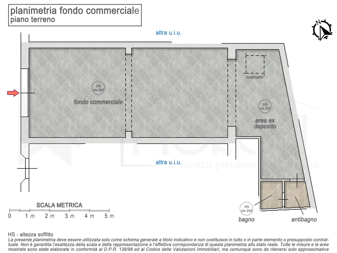 Negozio in Via Roma, Collesalvetti, {3} - Planimetria 1