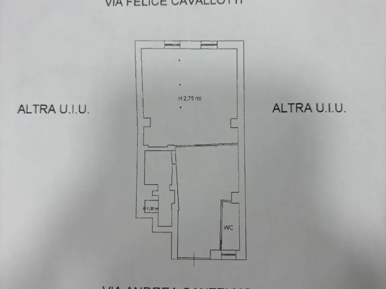 Negozio in Via Andrea Cantelmo,23, Napoli, {3} - Planimetria 1