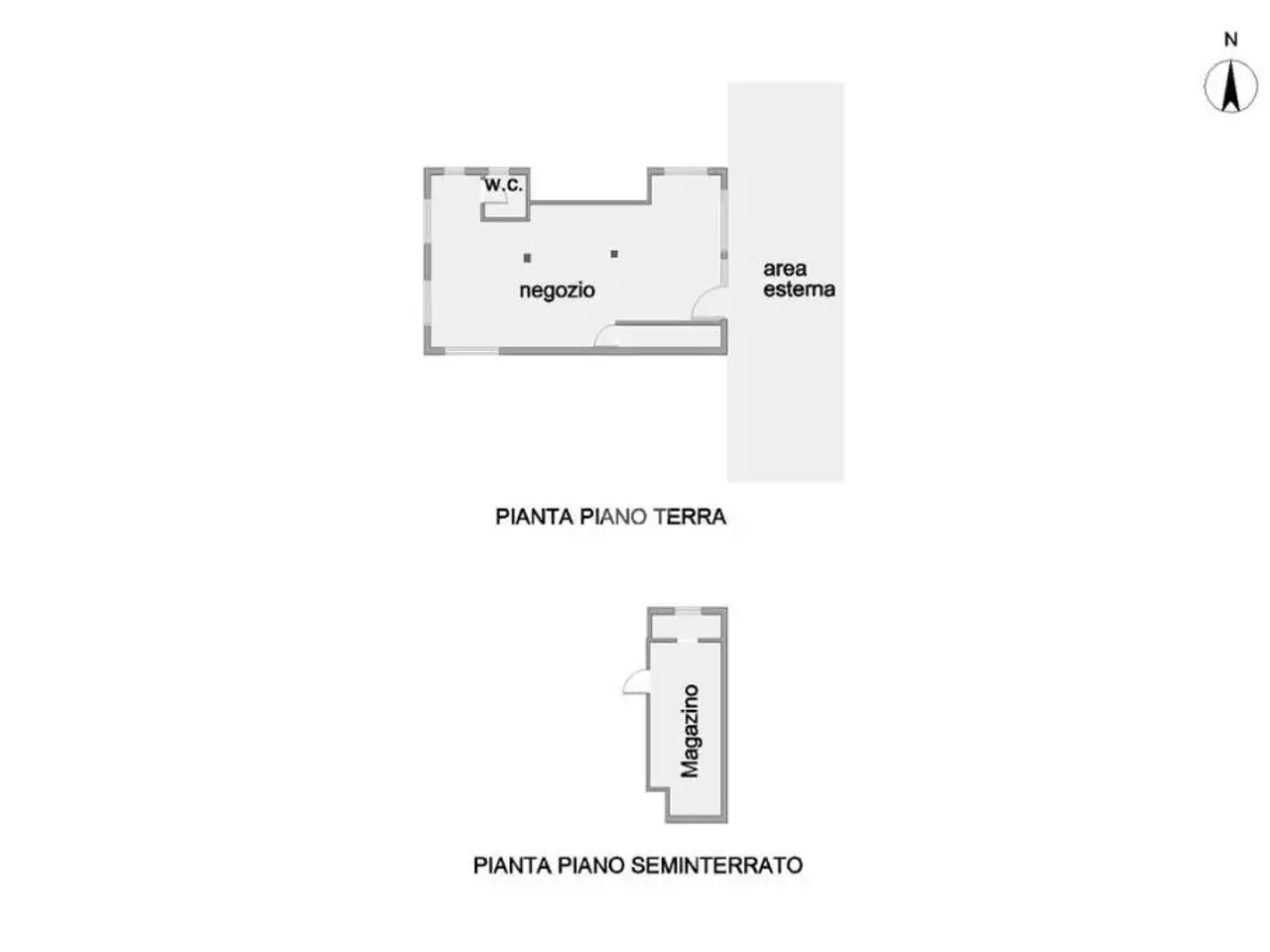 Negozio in Via Val Vomano 30, Roseto Degli Abruzzi, {3} - Planimetria 1