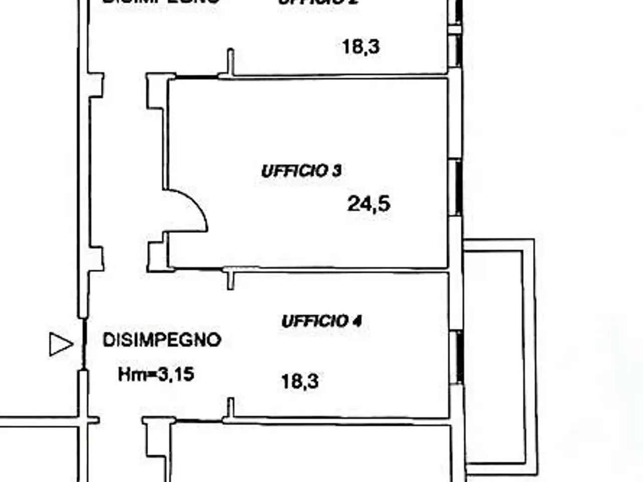 Ufficio in Via Antonio Cantore, Genova, {3} - Planimetria 1