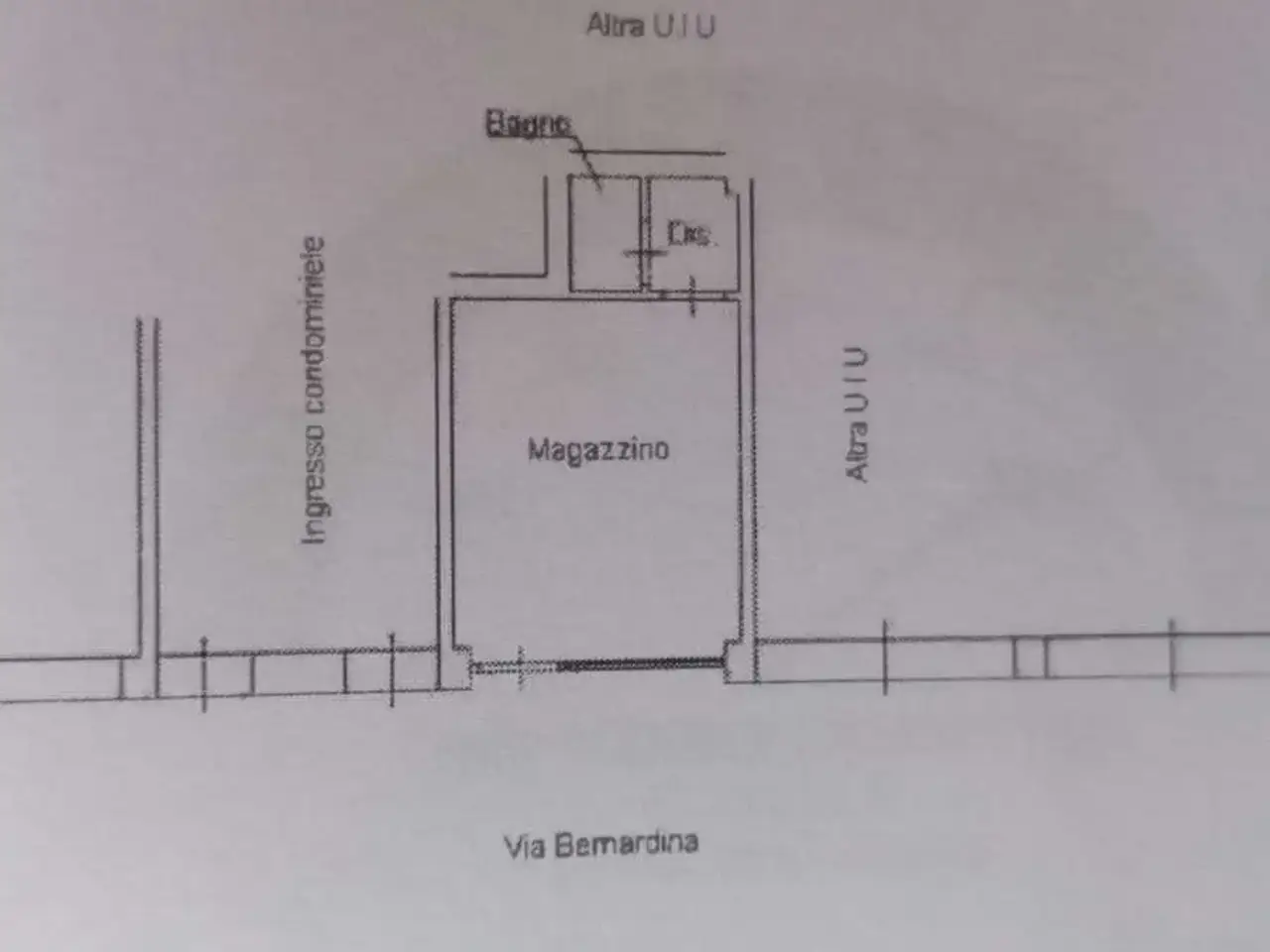 Magazzino in Via della Bernardina  21, Livorno, {3} - Planimetria 1