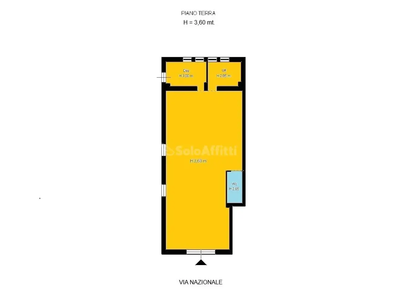 Negozio in Via Nazionale 145, Catanzaro, {3} - Planimetria 1