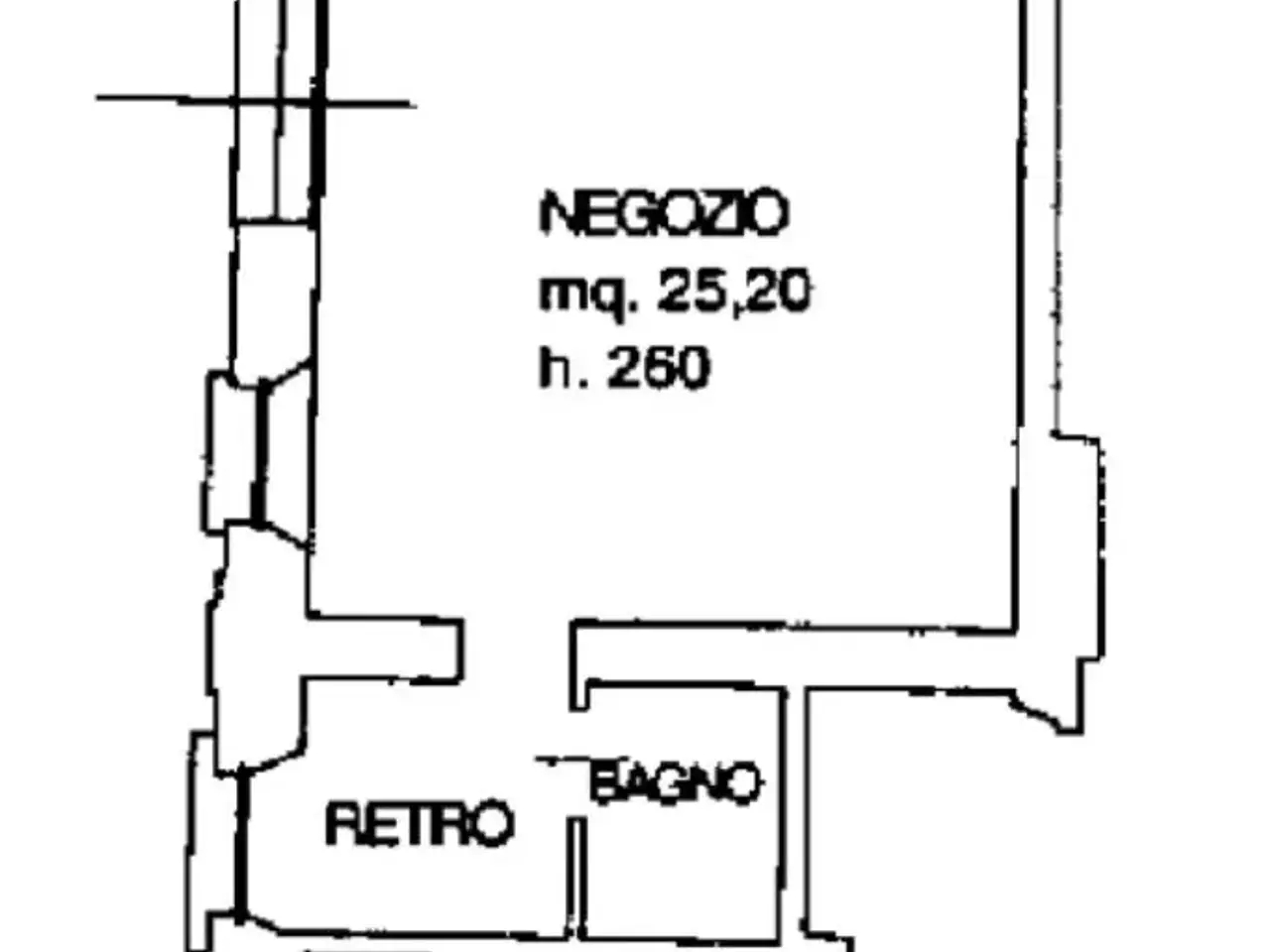 Negozio in Borgo Fausto 46, Longiano, {3} - Planimetria 1