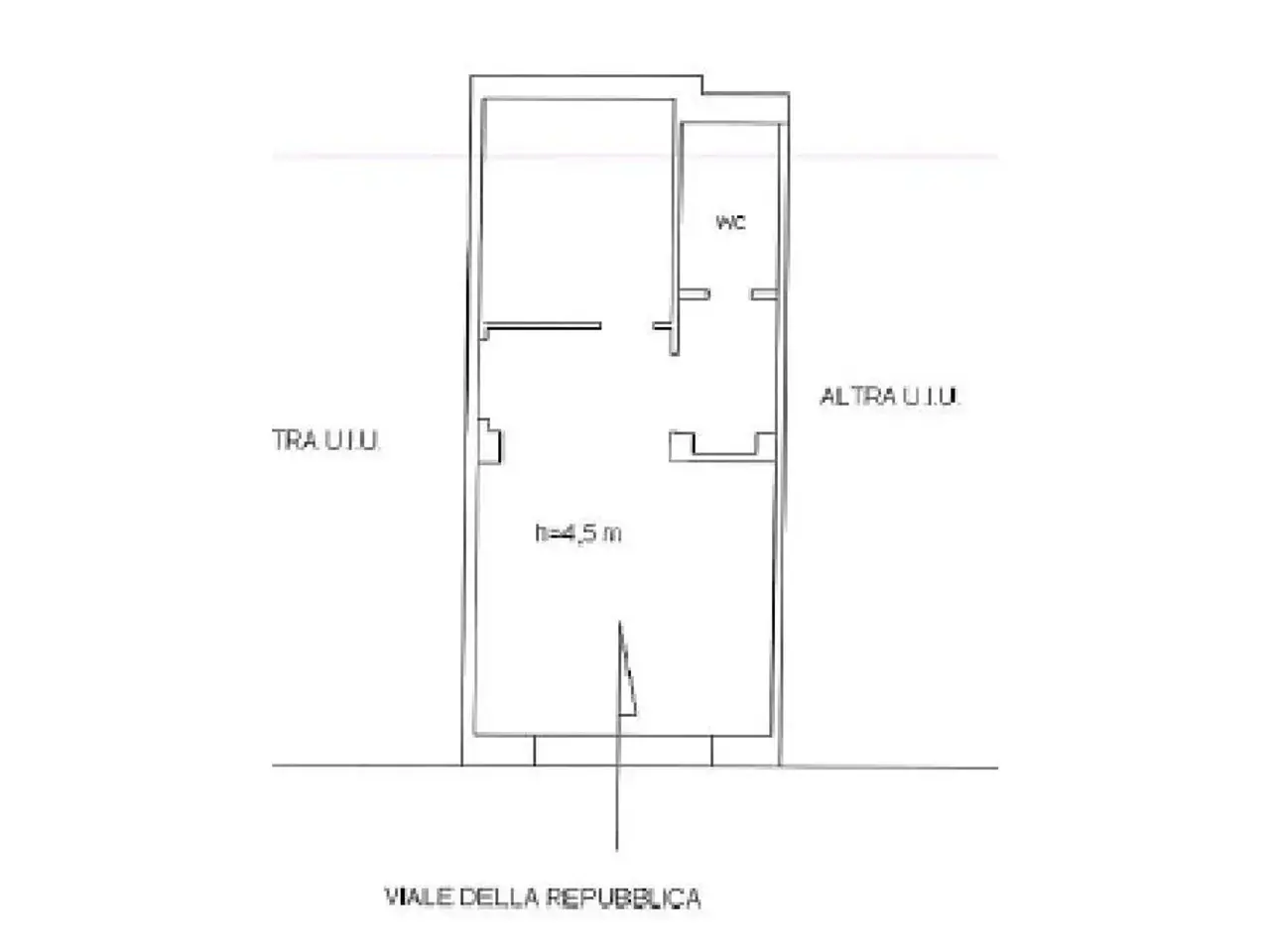 Negozio in Viale della Repubblica 117, Cosenza, {3} - Planimetria 1