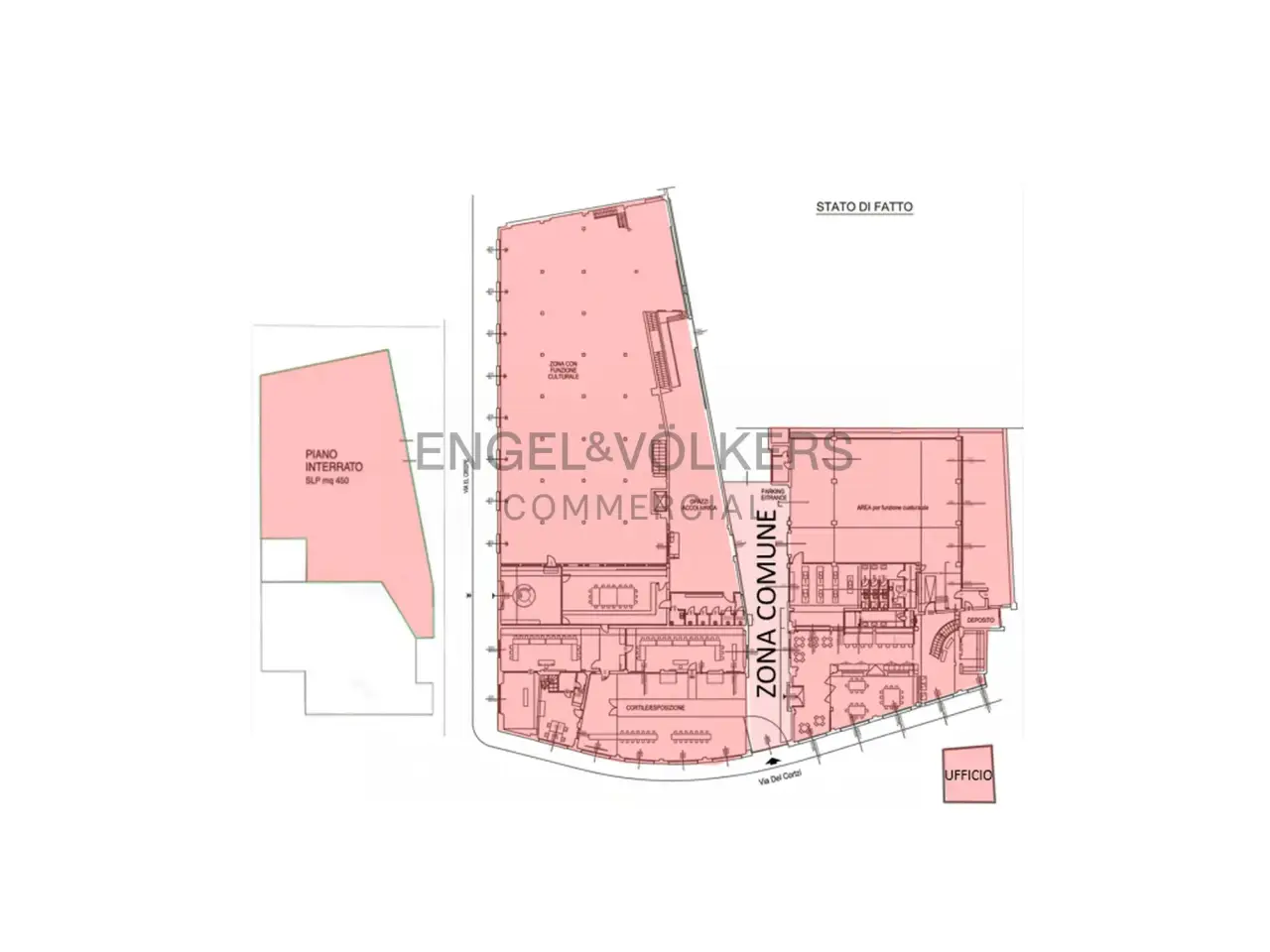 Ufficio in Via dei Canzi 19, Milano, {3} - Planimetria 1