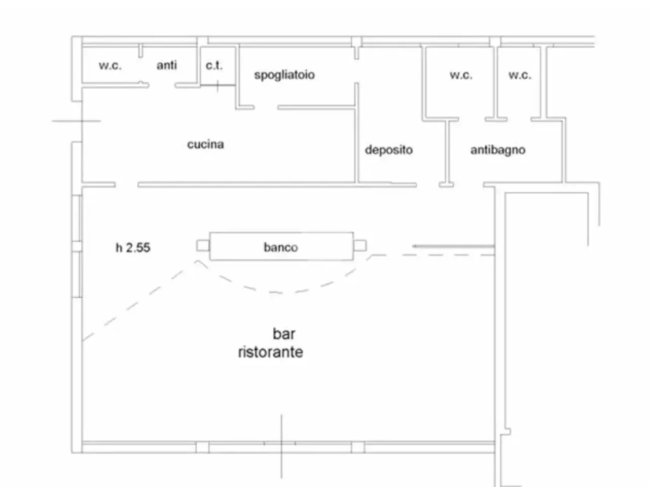 Negozio in Via Balzella, Forli', {3} - Planimetria 1
