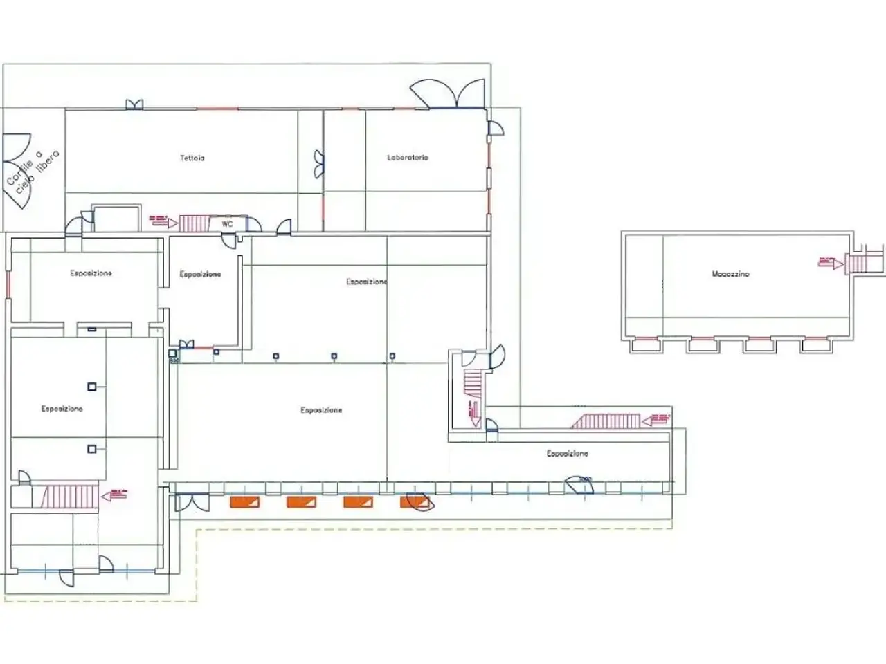 Capannone in Via Mariotto 1, San Colombano Al Lambro, {3} - Planimetria 1