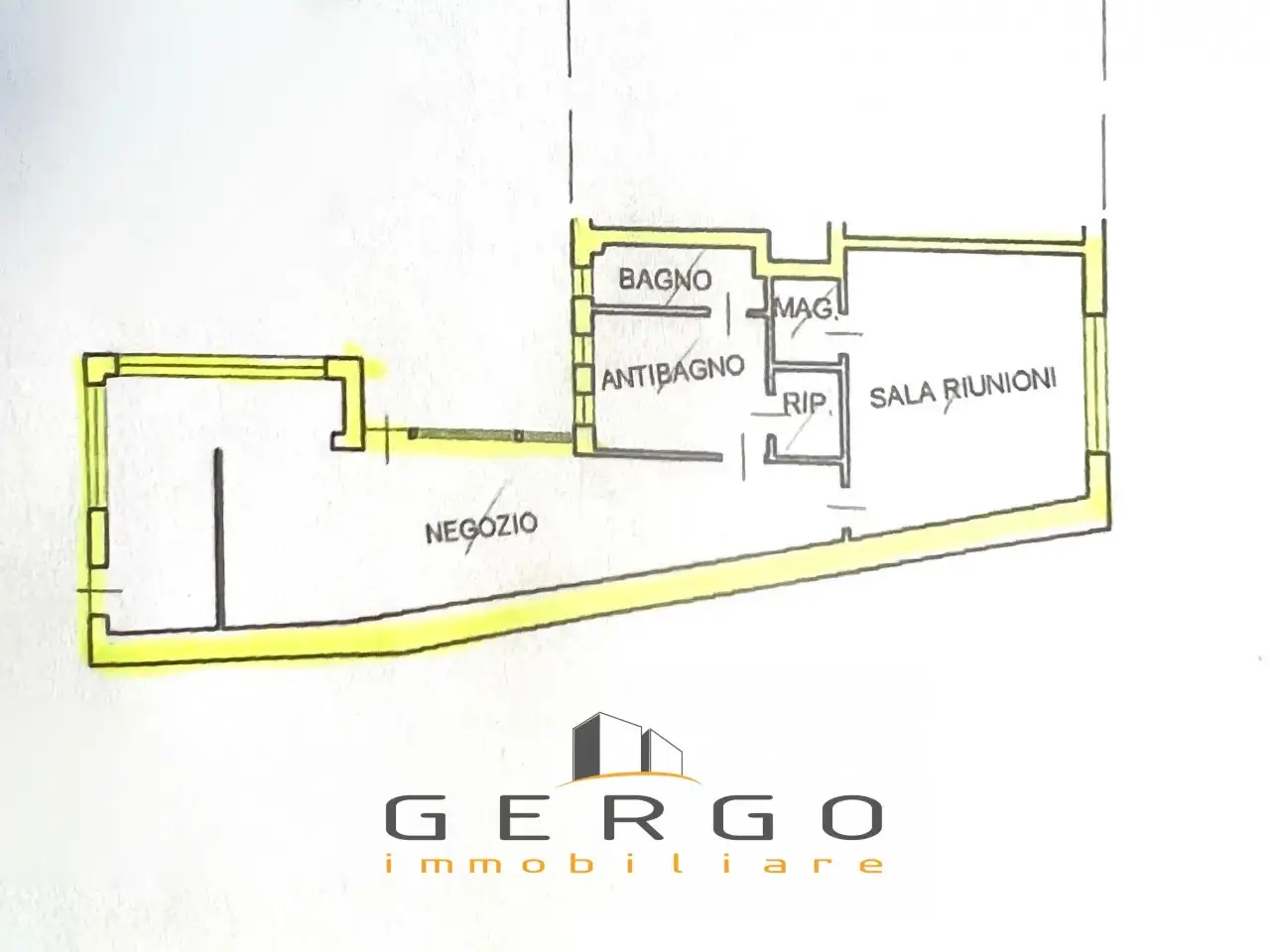 Negozio in Corso Vittorio Emanuele II, Padova, {3} - Planimetria 1