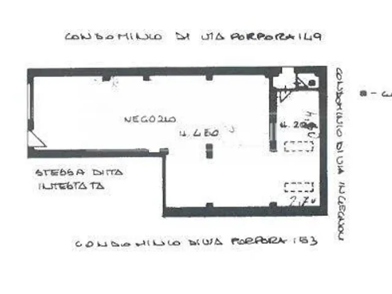 Negozio in Via Nicola Antonio Porpora, Milano, {3} - Planimetria 1
