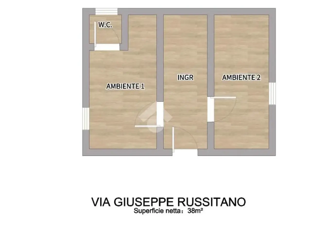 Ufficio in Via Giuseppe Russitano 10, Palermo, {3} - Planimetria 1