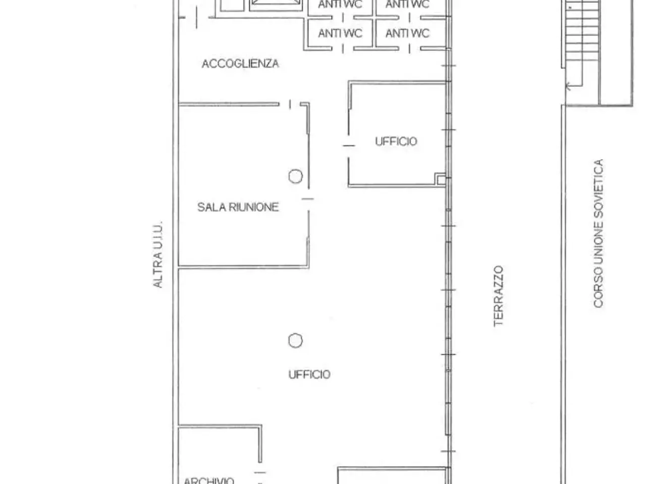 Ufficio in Corso Unione Sovietica 612, Torino, {3} - Planimetria 1
